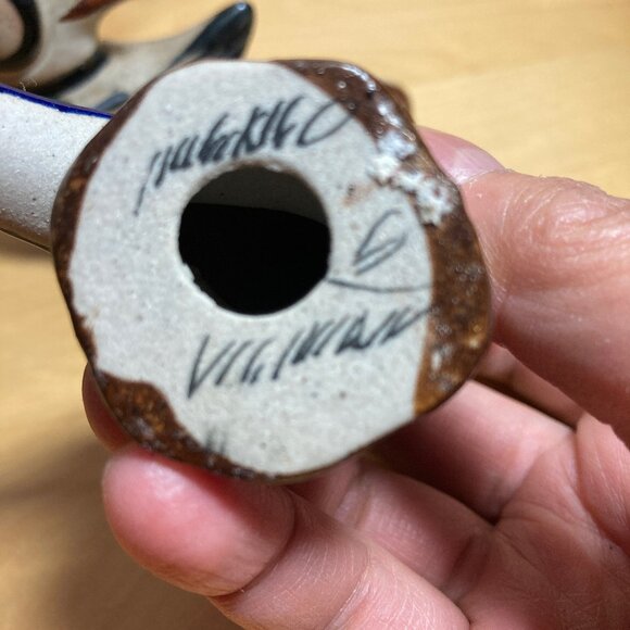 Lot of Tonala Birds Pottery Artist Signed - Picture 8 of 9